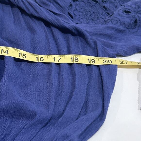 alice and olivia dress size 4 navy elastic waist %100 viscose - Picture 9 of 12